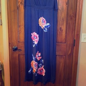 Floral bottom maxi dress